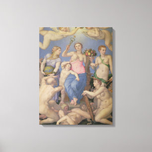 Lienzo Alegoría de la felicidad, c.1567 (aceite en el