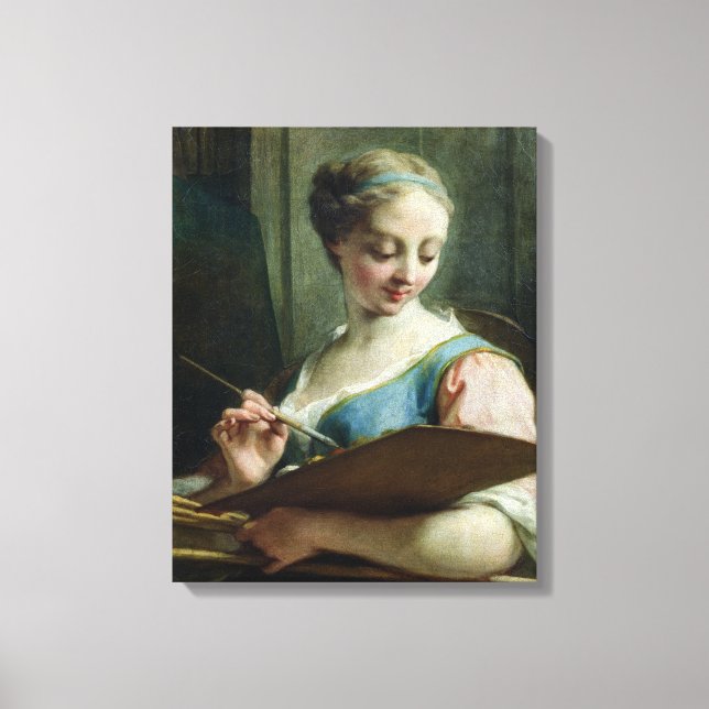 Lienzo Alegoría de la pintura (Anverso)