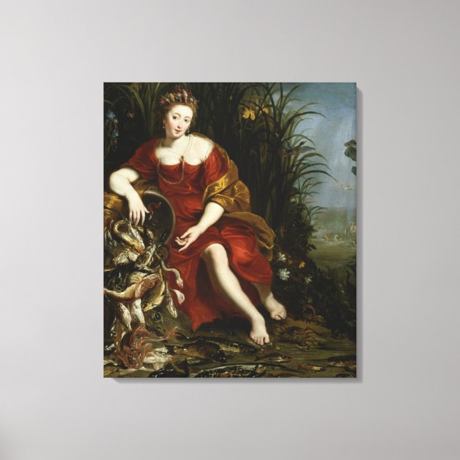 Lienzo Alegoría del agua (Anverso)