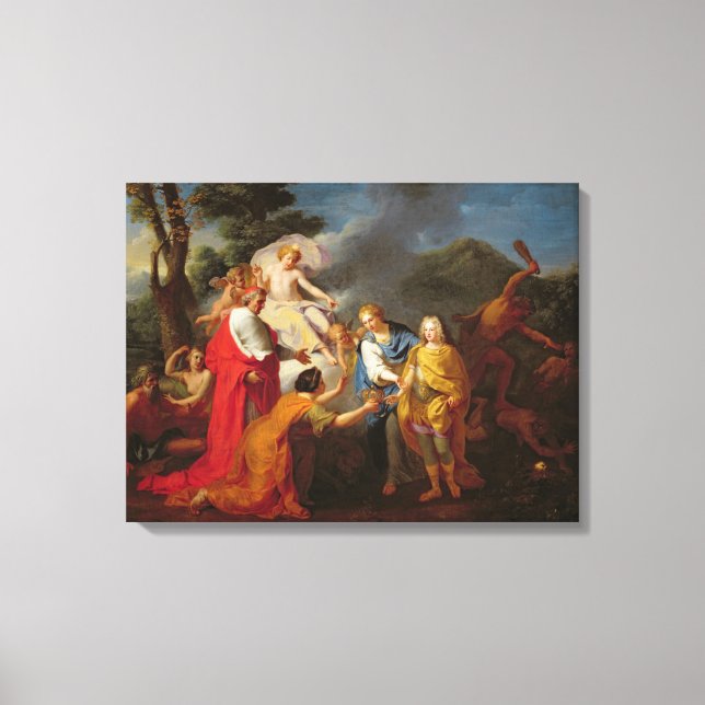 Lienzo Alegoría del reconocimiento de Philippe de France (Anverso)