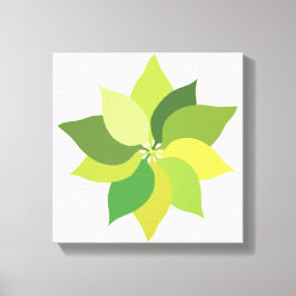 Lienzo Alegres Hojas Exuberantes.