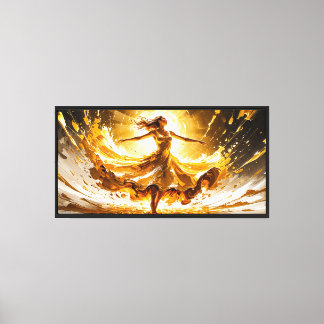 Lienzo Alegría en Oro – Paisaje Emocional Abstracto