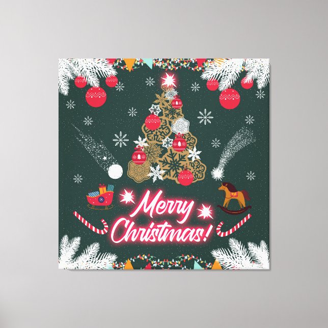 Lienzo Alegría eterna de los Navidades (Anverso)