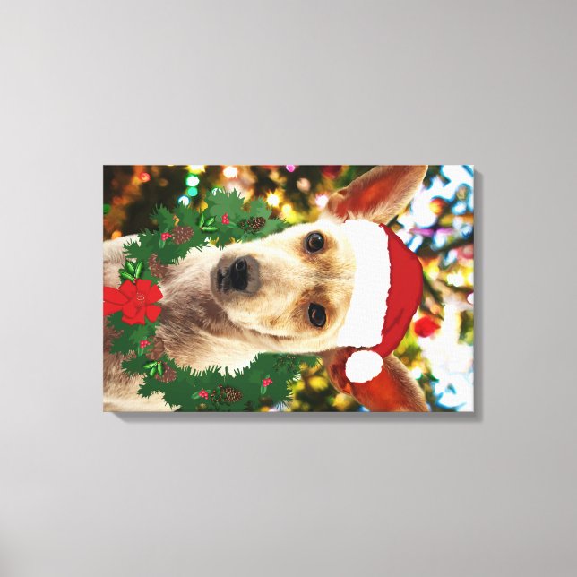 Lienzo Alegría por el cachorro (Anverso)