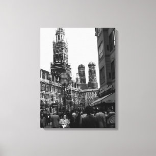 Lienzo Alemania antigua Múnich Frauenkirche Frauenplatz