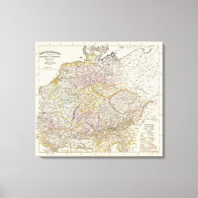 Lienzo Alemania bajo el Saxon (Anverso)