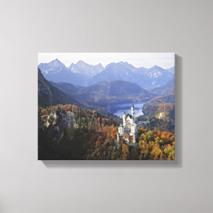 Lienzo Alemania, Baviera, Castillo Neuschwanstein. Doble