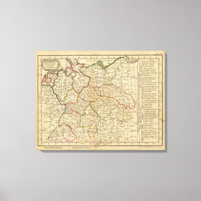 Lienzo Alemania, Bohemia (Anverso)
