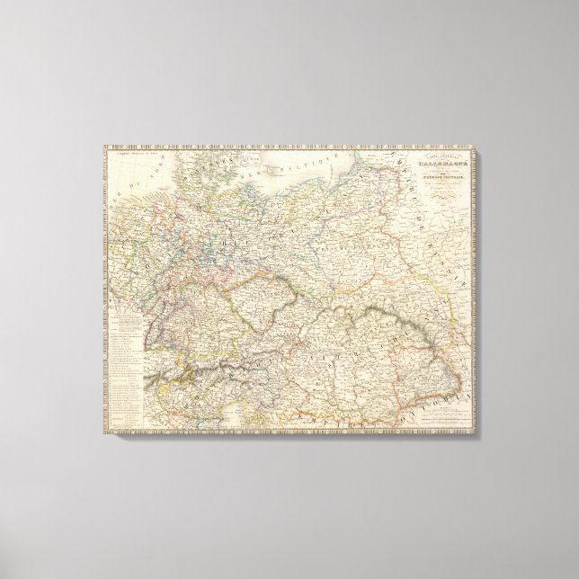 Lienzo Alemania, Europa Central (Anverso)