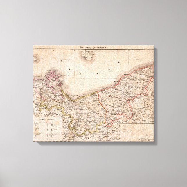 Lienzo Alemania, Polonia (Anverso)