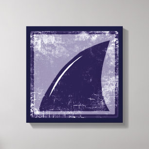 Lienzo aleta azul de tiburón