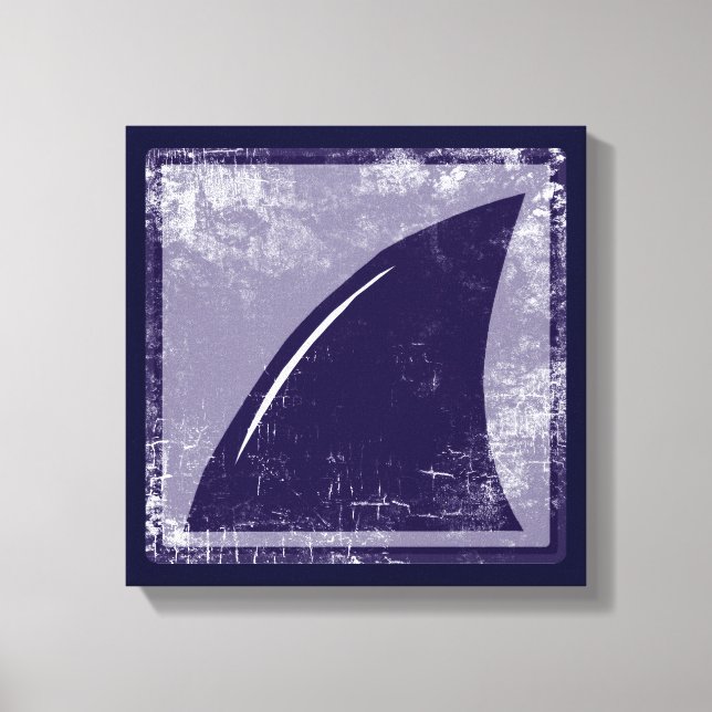 Lienzo aleta azul de tiburón (Anverso)