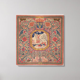 Lienzo Alfombra tejida a mano que representa el sueño de