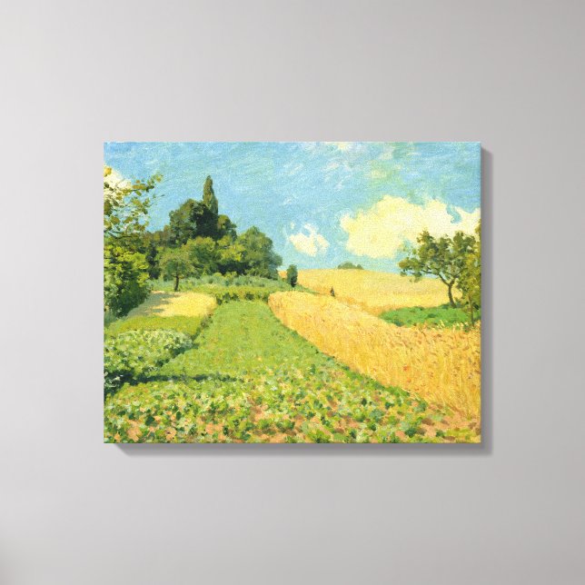 Lienzo Alfred Sisley | Cornfield (Anverso)