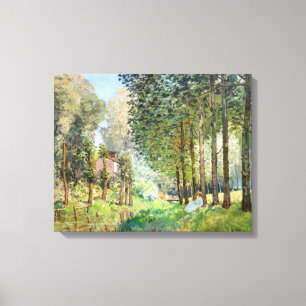 Lienzo Alfred Sisley - Descanso a lo largo del arroyo