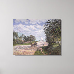 Lienzo Alfred Sisley el   el camino de Mantes