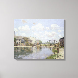 Lienzo Alfred Sisley el   el canal San Martín, París