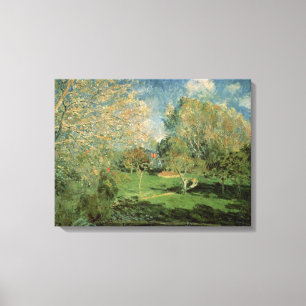 Lienzo Alfred Sisley el el jardín de la familia de