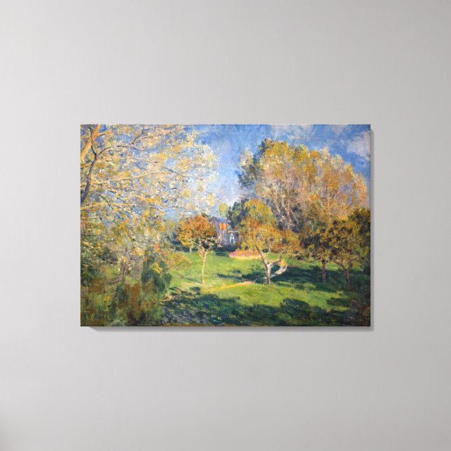 Lienzo Alfred Sisley - El jardín de Hoschede, Montgeron (Anverso)
