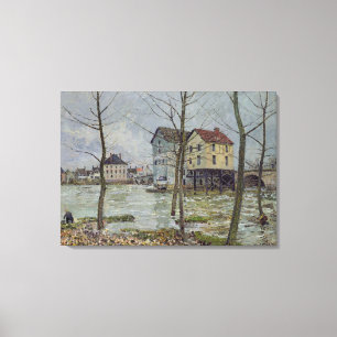 Lienzo Alfred Sisley el   los molinos en el