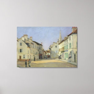 Lienzo Alfred Sisley el Rue de la Chaussee en