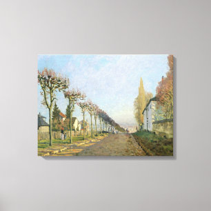 Lienzo Alfred Sisley el Rue de la Machine, Louveciennes