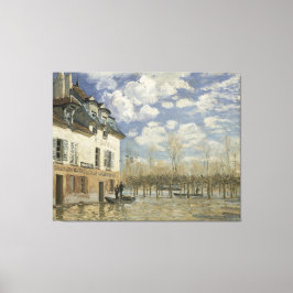 Lienzo Alfred Sisley en la inundación en Port Marly