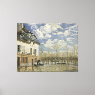 Lienzo Alfred Sisley en la inundación en Port Marly
