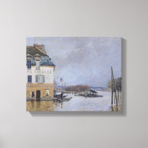 Lienzo Alfred Sisley   Inundación en Port-Marly