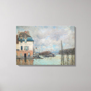 Lienzo Alfred Sisley - Inundación en Port-Marly 1876