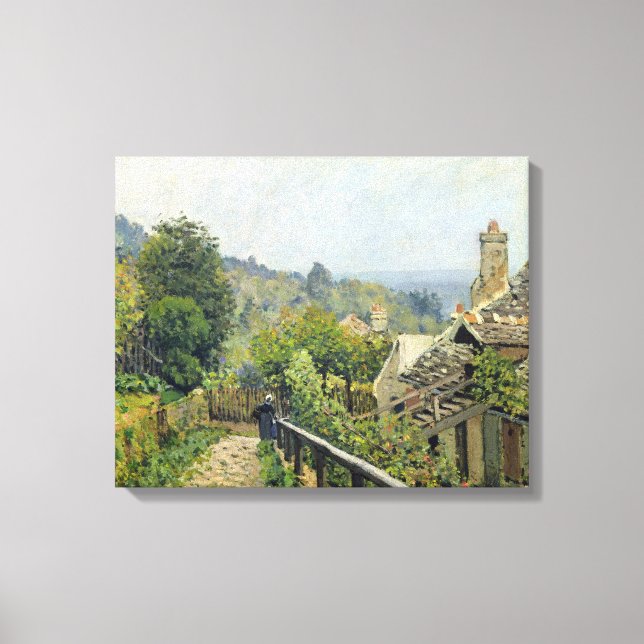 Lienzo Alfred Sisley | Louveciennes, Los Altos de Marly (Anverso)