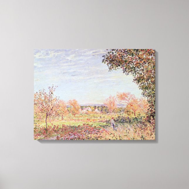 Lienzo Alfred Sisley | Mañana de septiembre (Anverso)