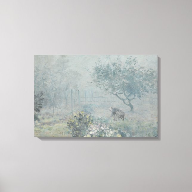 Lienzo Alfred Sisley - Niebla, Voisins (Anverso)