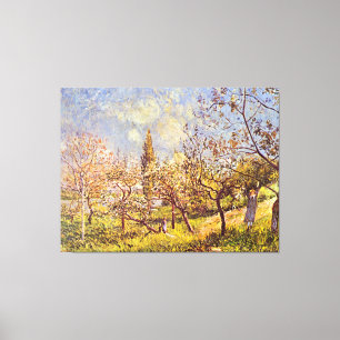 Lienzo Alfred Sisley Orchard en primavera
