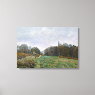 Lienzo Alfred Sisley - Paisaje en Louveciennes