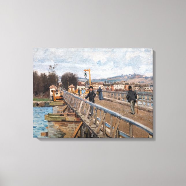 Lienzo Alfred Sisley - Pasarela de Argenteuil (Anverso)