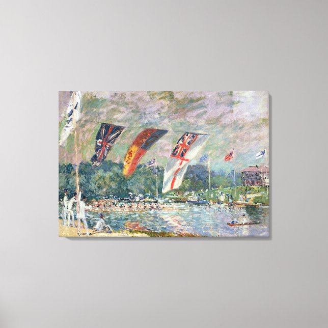 Lienzo Alfred Sisley | Regatta en Molesey (Anverso)
