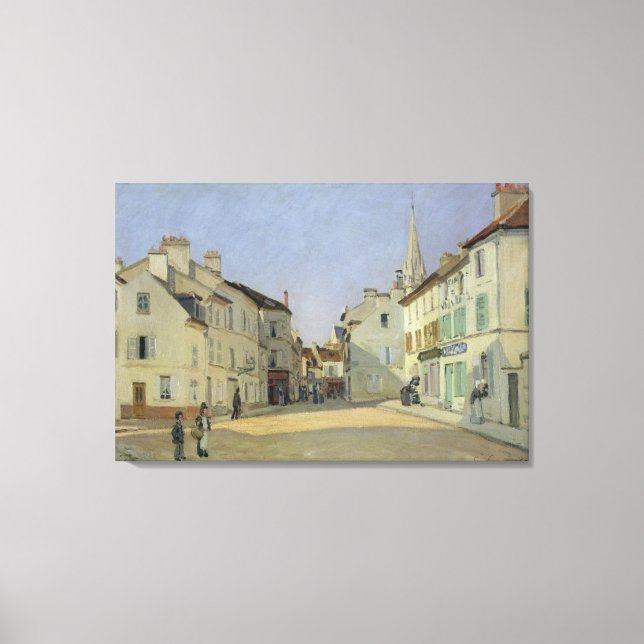 Lienzo Alfred Sisley | Rue de la Chaussee en Argenteuil (Anverso)