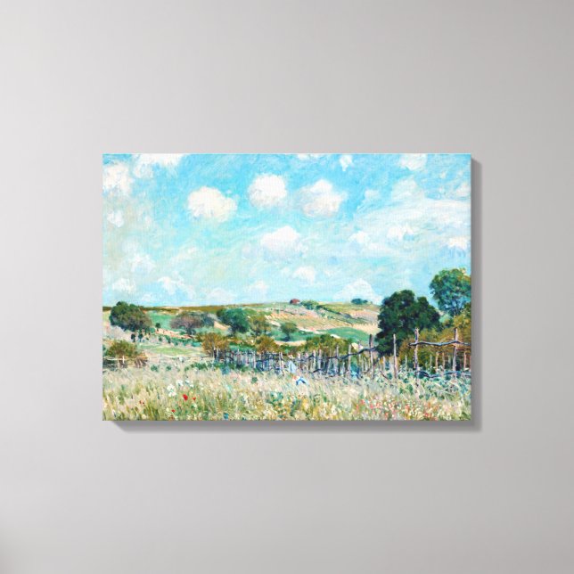 Lienzo Alfred Sisley - The Meadow (Anverso)
