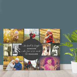 Lienzo Alguien que recuerde el Collage de fotos de recuer