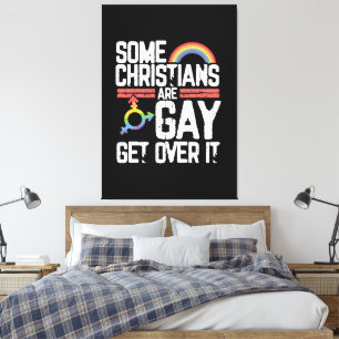Lienzo  Algunos cristianos son gays, superalo