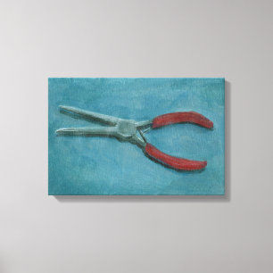 Lienzo Alicates de nariz de aguja todavía pintura acrílic