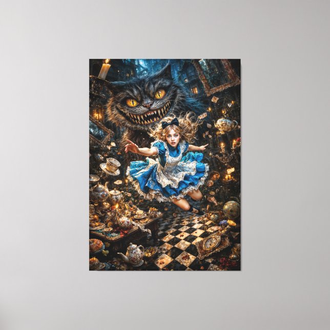 Lienzo Alice: Down the Hole (Anverso)