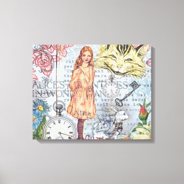 Lienzo Alice en el país de las maravillas conejo de Chesi (Anverso)