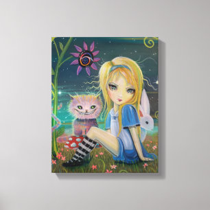 Lienzo Alice en el País de las Maravillas Fantasía Cuento
