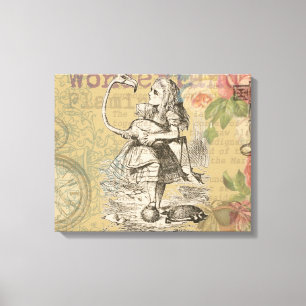 Lienzo Alice in Wonderland Flamingo Classic