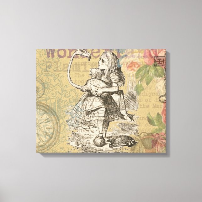 Lienzo Alice in Wonderland Flamingo Classic (Anverso)