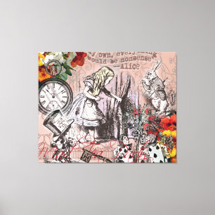 Lienzo alice nonsense wonderland curtain