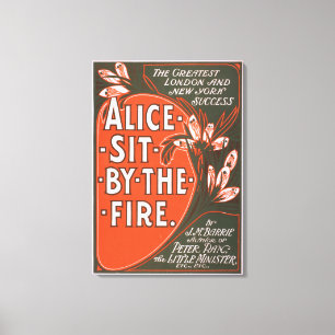 Lienzo Alice Sit by the Fire Great London Play Poster