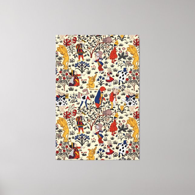 Lienzo Alicia en el país de las maravillas (Anverso)